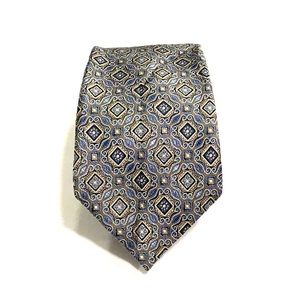 Pronto Uomo Patterned Silk Tie NWOT Wrinkled